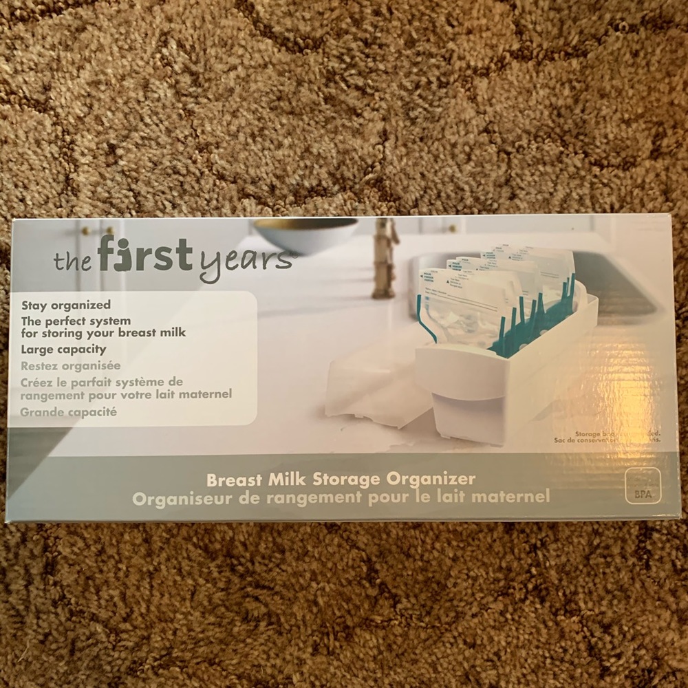 Breast milk storage container.